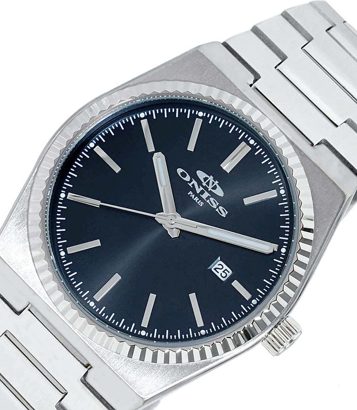 Stratos Date Black Dial / Stainless Steel Bracelet Black Dial