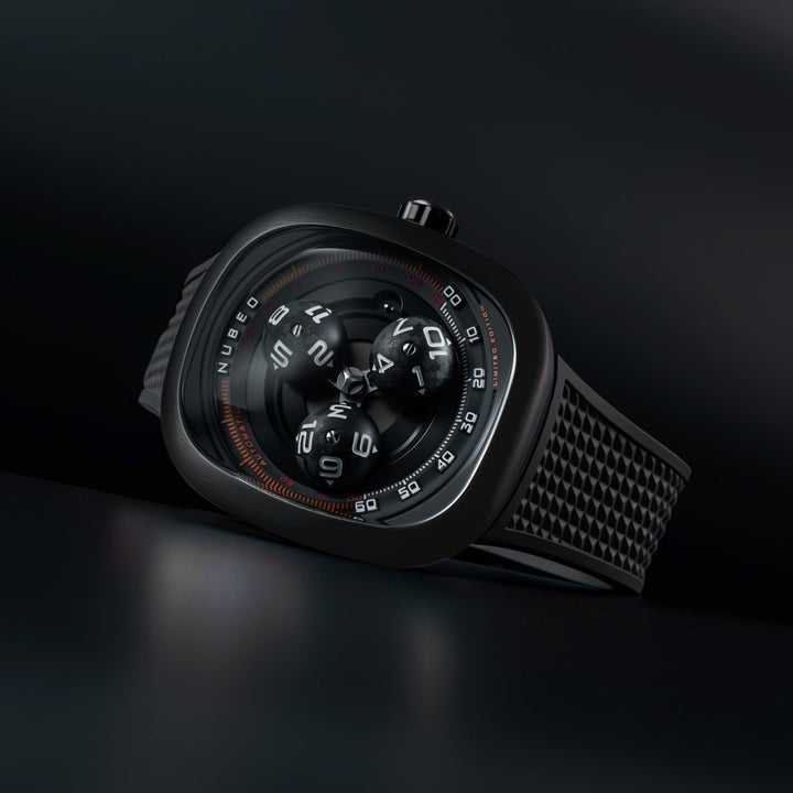Tri-star Orbit Automatic Limited Edition Black / Rubber Black Dial