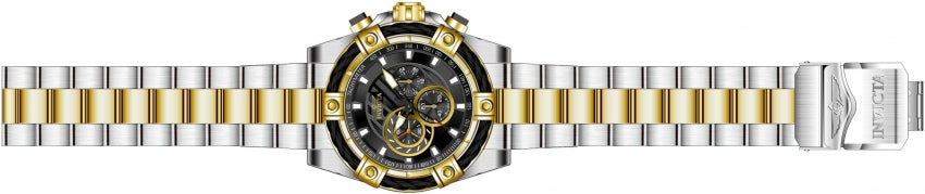 Bolt Men Black Dial / Two-Tone Stainless Steel Bracelet Black Dial