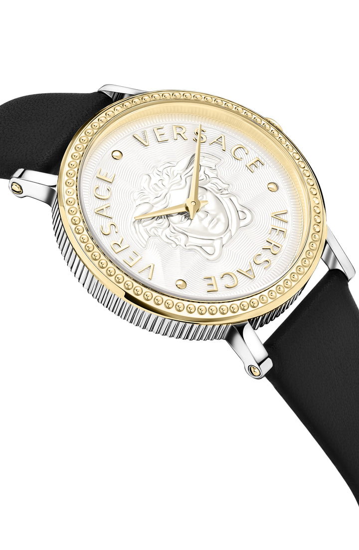 V-Dollar 37mm / Silver / Black | Silver Dial