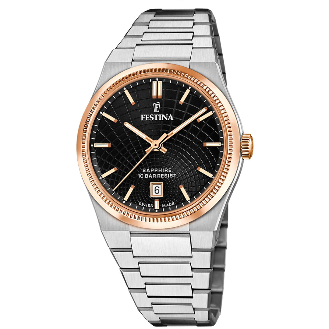 Rive Black / Stainless Steel Black Dial