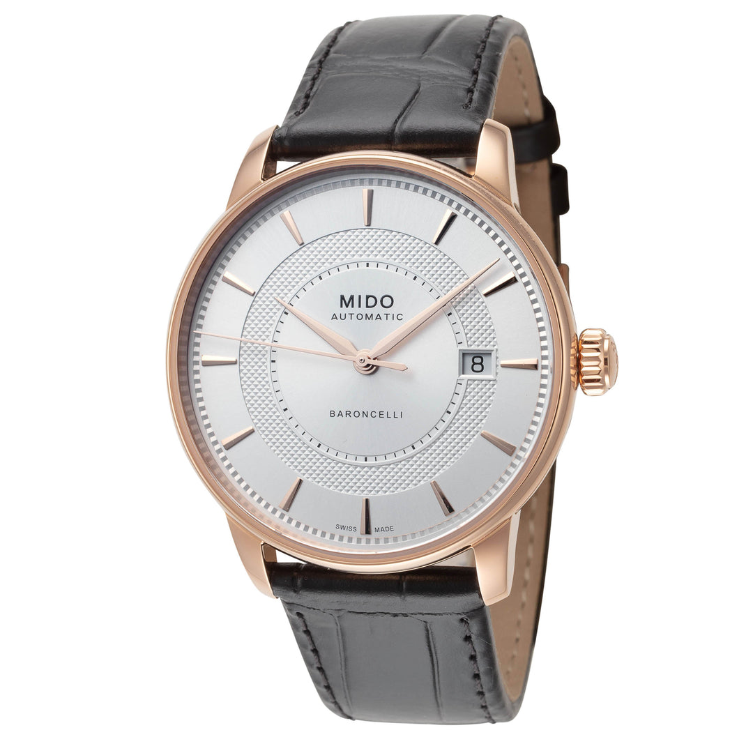 Baroncelli 39mm / Silver / Black | Silver Dial