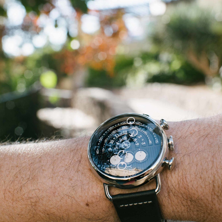 Halograph Chrono Sapphire Silver Black Black Dial