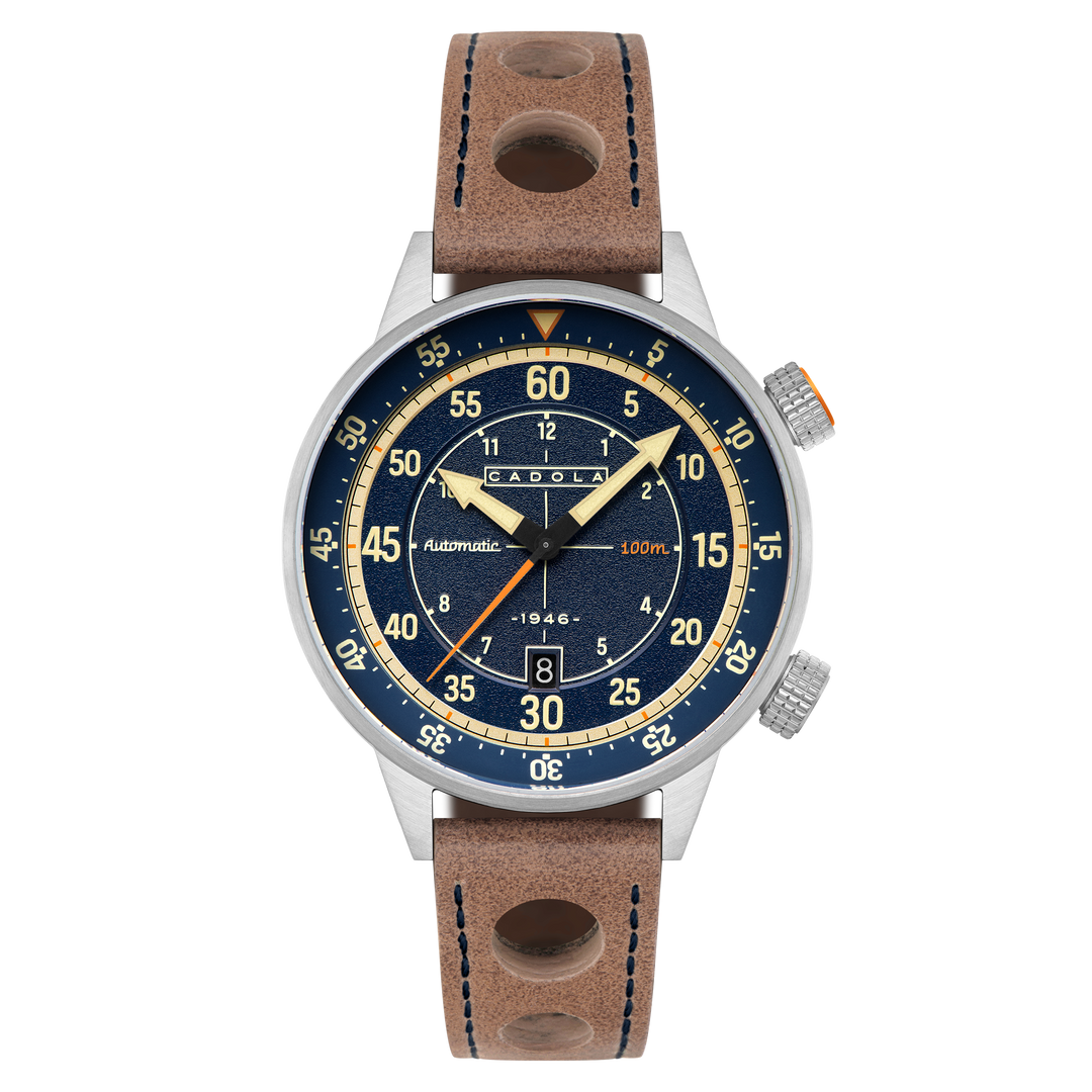 Rally Timer Automatic Blue / Leather | Blue Dial