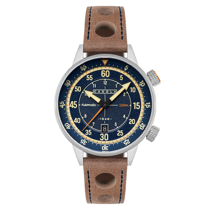 Rally Timer Automatic Blue / Leather | Blue Dial