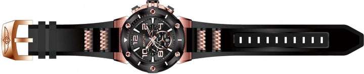 Speedway Chronograph Black Dial / Two-Tone Black / Rose Gold Silicone And Stainl