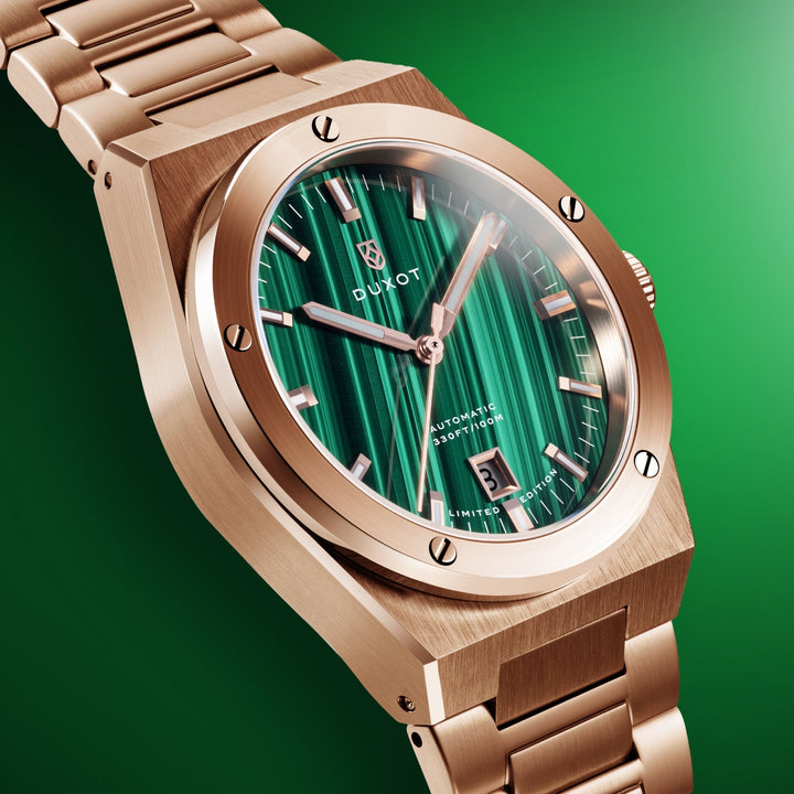 Bastia Automatic Lapidary Limited Edition Green Dial / Rose-Gold-Tone Bracelet G
