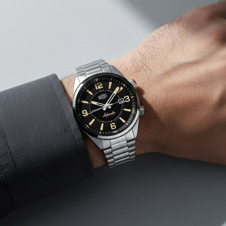 Ascensus Automatic Black / Stainless Steel | Black Dial