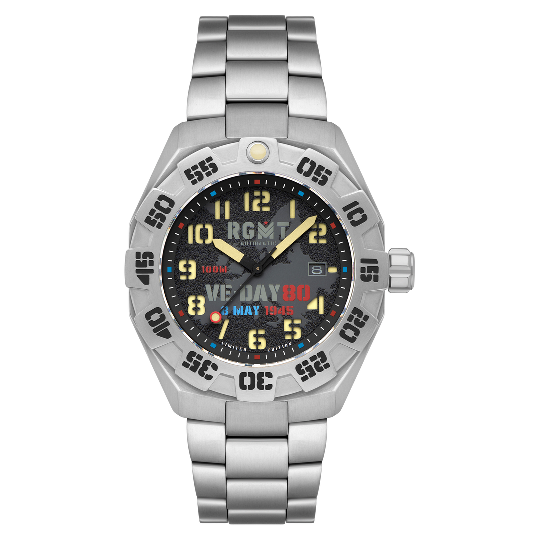 FIELD MASTER AUTOMATIC VE-DAY 80TH LIMITED EDITION BLACK / STAINLESS STEEL | Bla