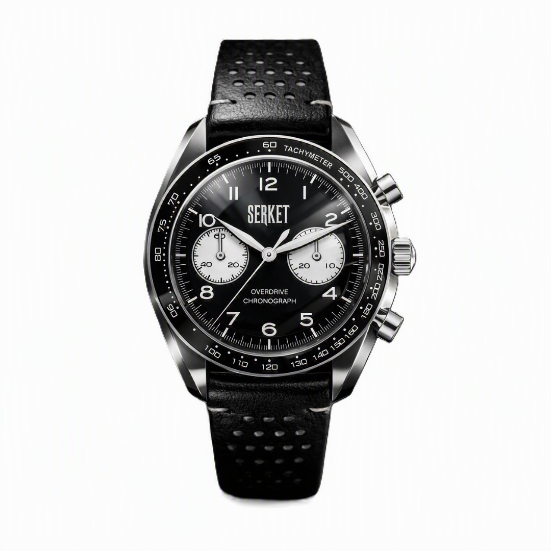 Overdrive Chronograph Phantom Black Black & White Dial