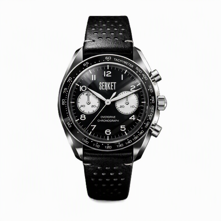 Overdrive Chronograph Phantom Black Black & White Dial