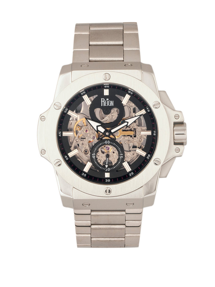 Commodus Bracelet Silver/Black | Black Dial