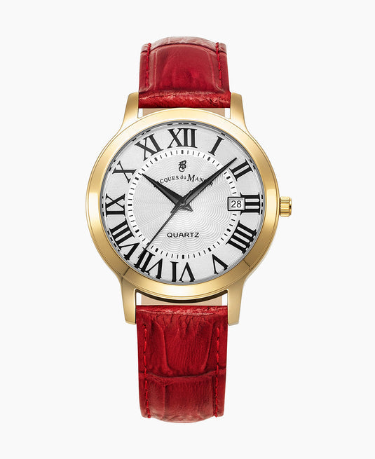 Genesis Red-tone White White Dial
