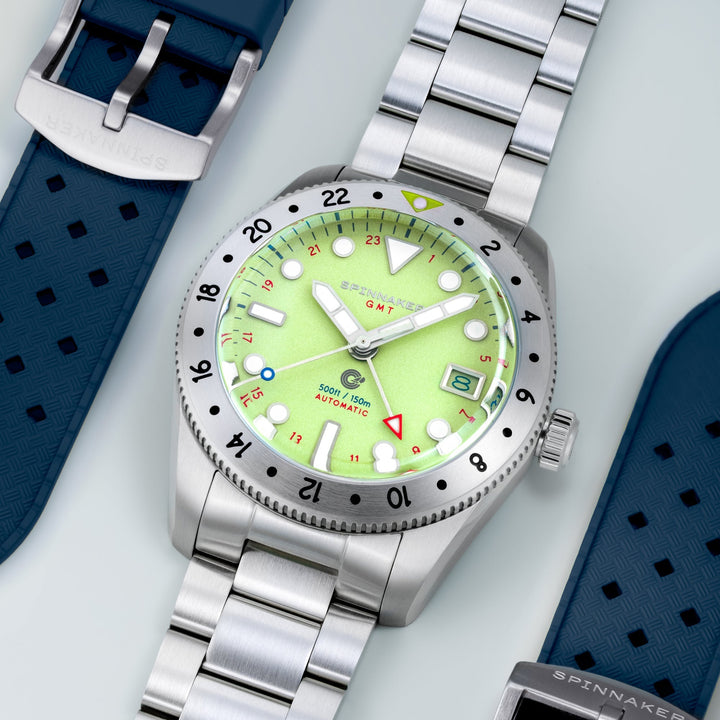 Croft 39 GMT Automatic Green / Stainless Steel | Green Dial
