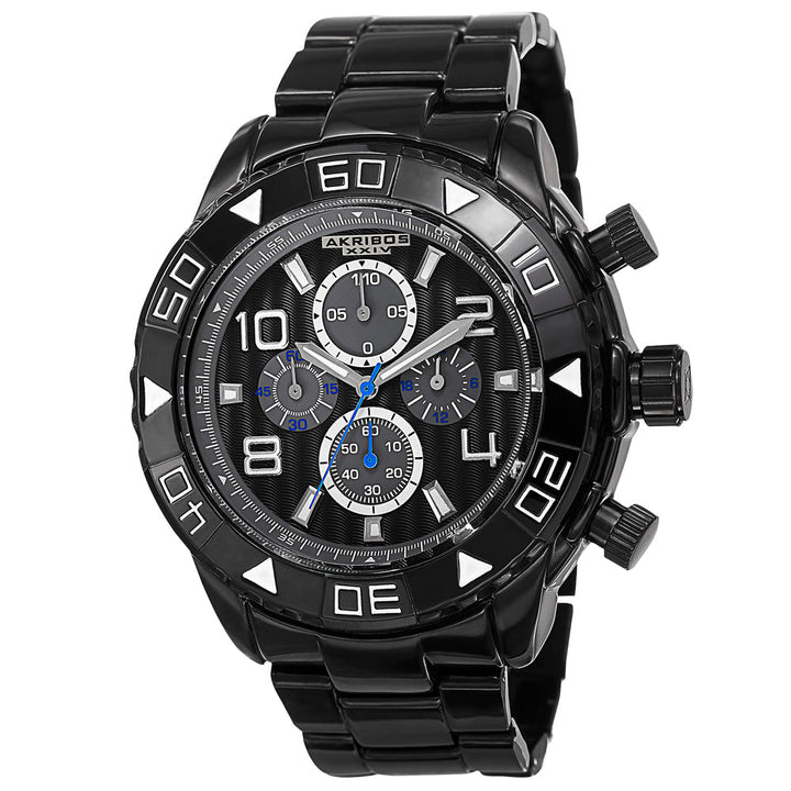 AK814BK-Casual Black/Alloy | Black Dial