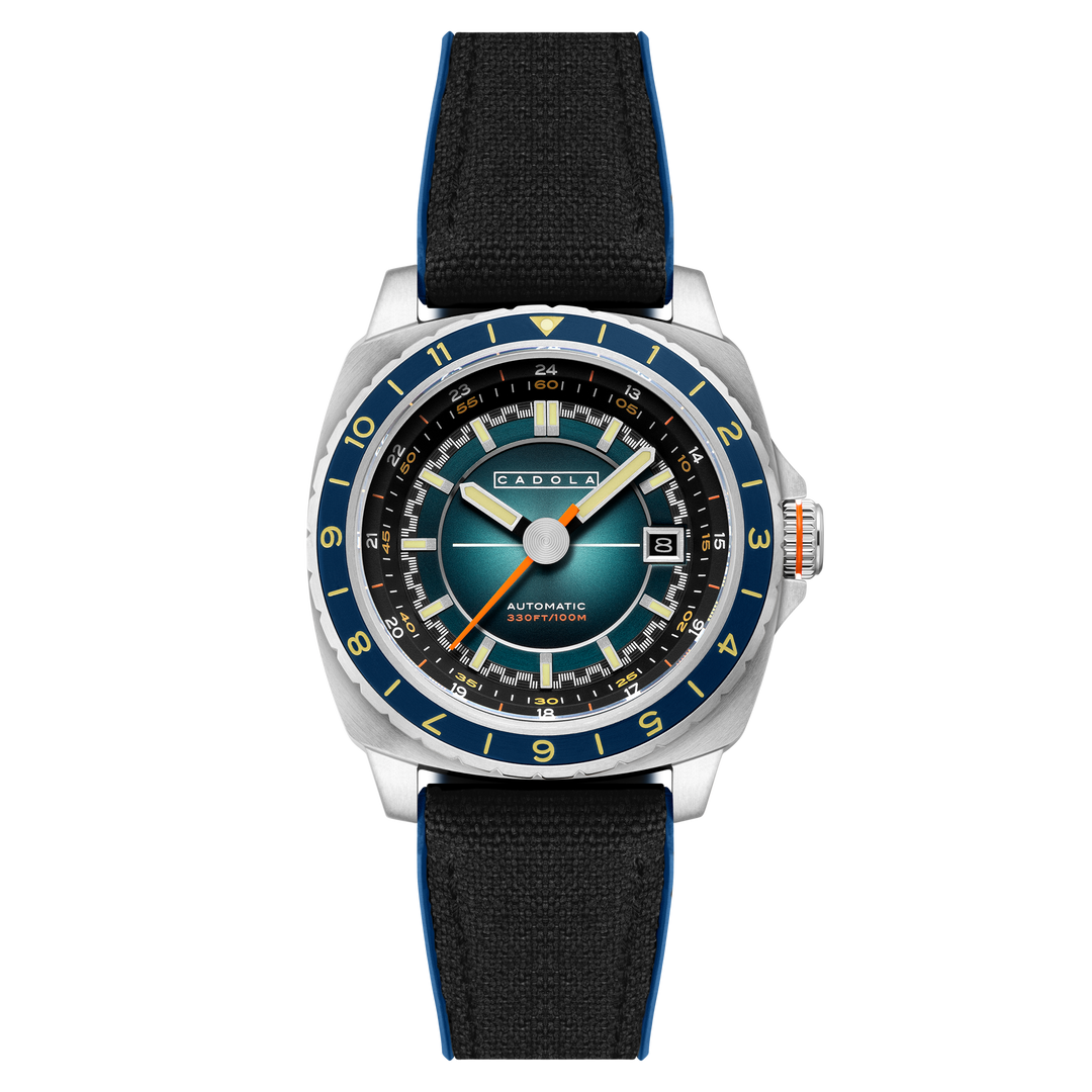 Overdrive Automatic Blue / Black Canvas Blue Dial