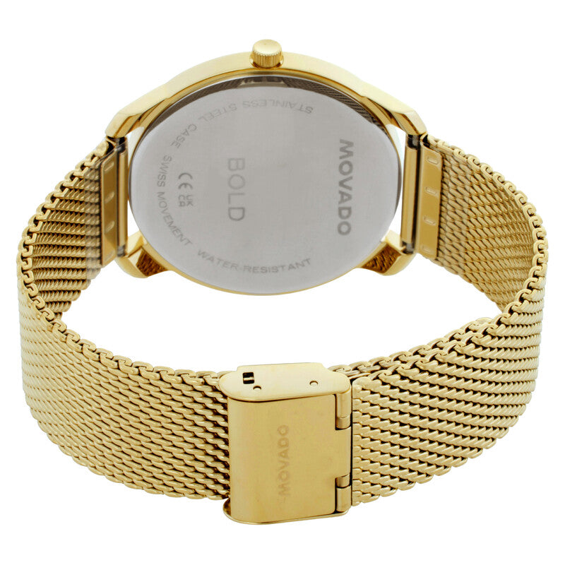 Bold Gold Sunray Dial / Gold-Tone Stainless Steel Mesh Bracelet Gold-tone Dial