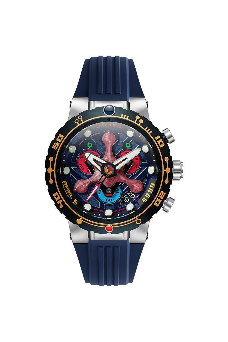 Opportunity Chronograph Star Trek First Contact Day Limited Edition Blue / Rubbe