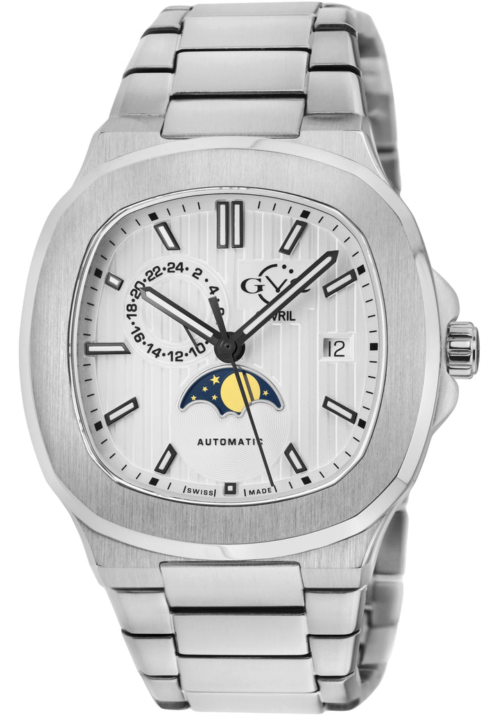 Potente - Moon phase Swiss Automatic, Sellita SW285-1,AMoon Phase, SS Case, Whit