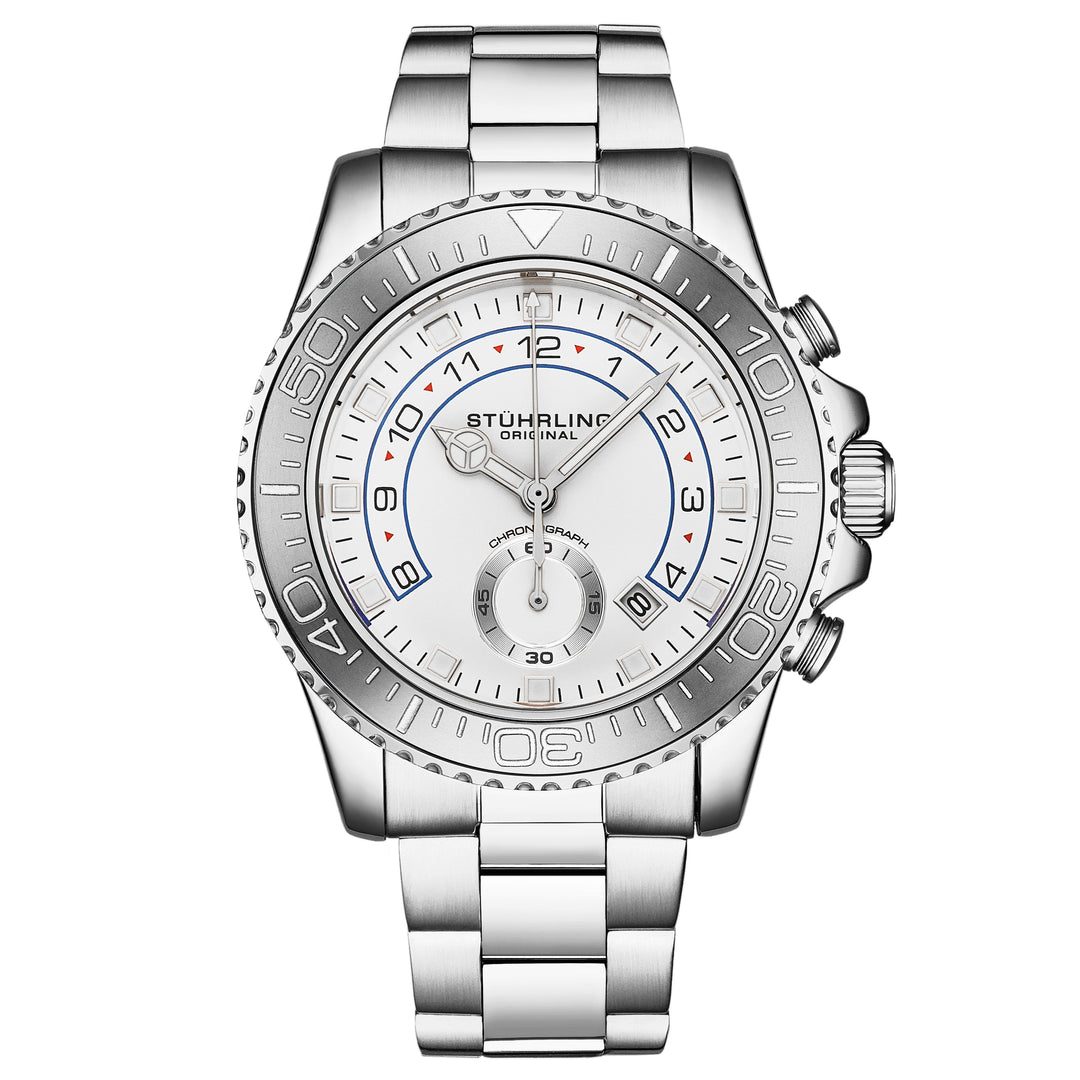 Aquadiver 3966 Silver/Stainless Steel | White Dial