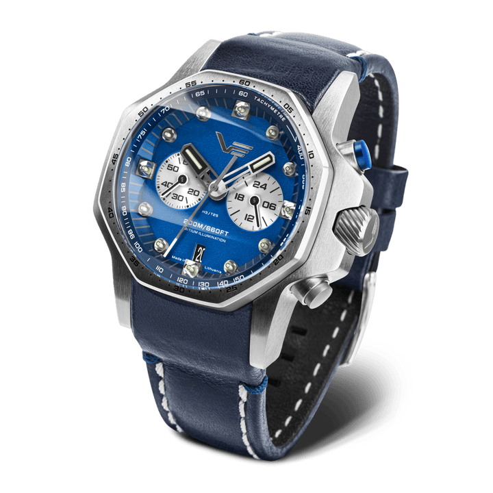 ATOMIC AGE ANDREI SAKHAROV Blue/Leather Blue Dial