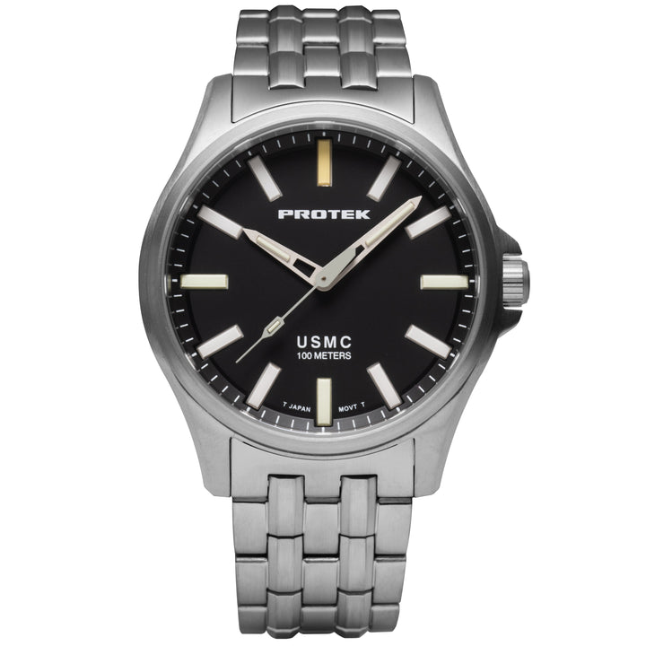 TITANIUM FIELD 3100 USMC SERIES Titanium/Black/Titanium | Black Dial