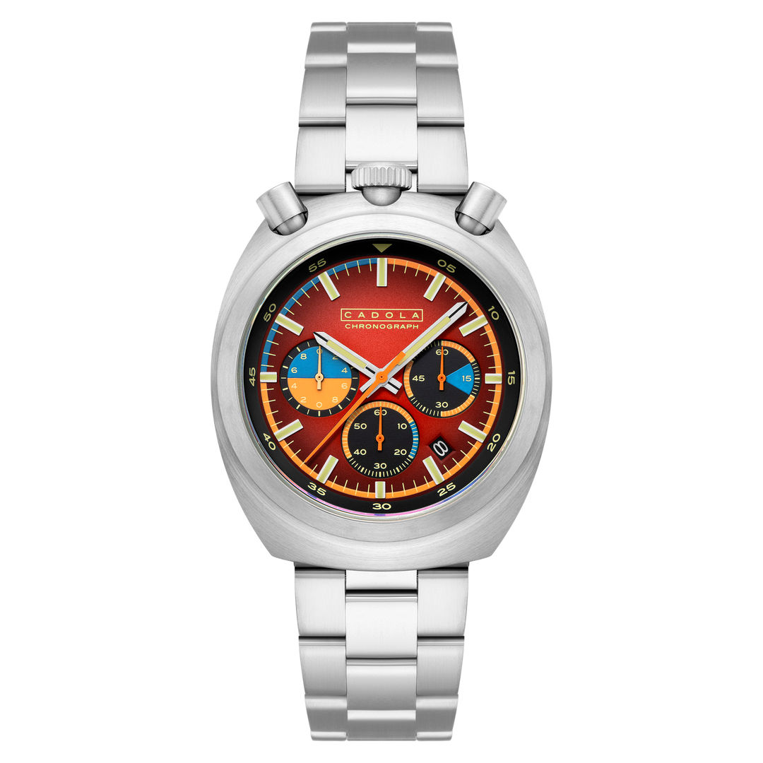 Testa Di Toro Chronograph Red / Stainless Steel | Red Dial