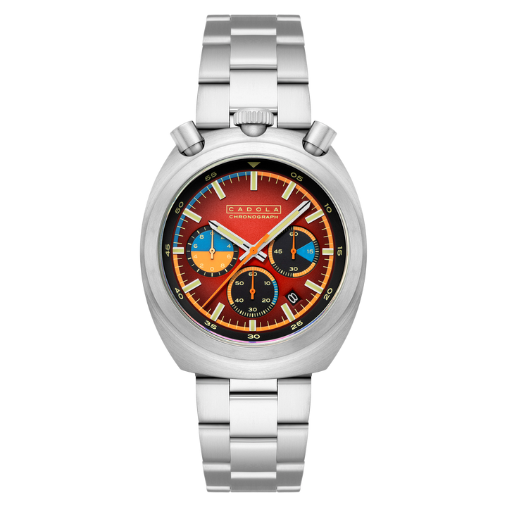 Testa Di Toro Chronograph Red / Stainless Steel | Red Dial