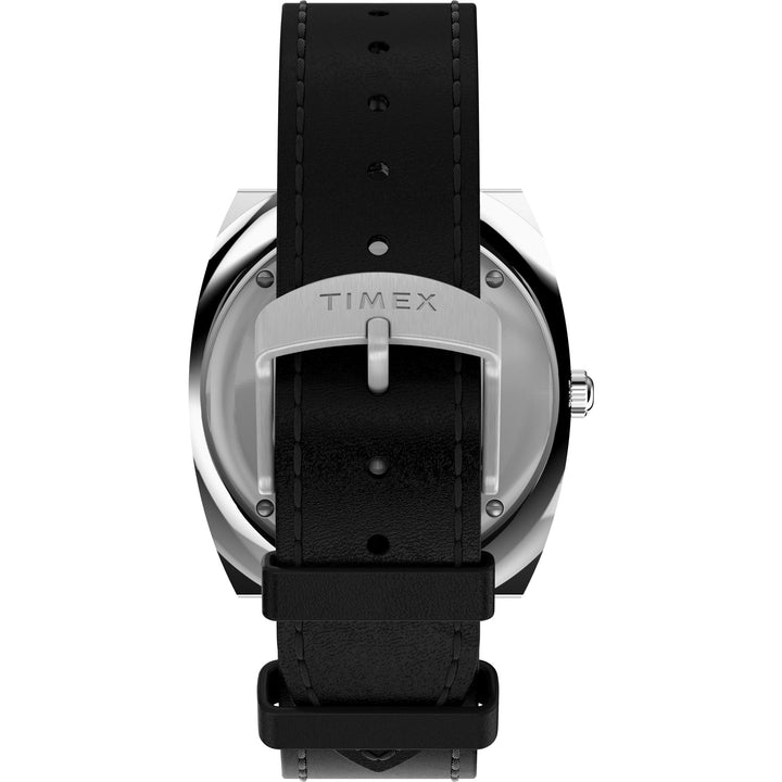 Q TIMEX Black / Leather | Black Dial