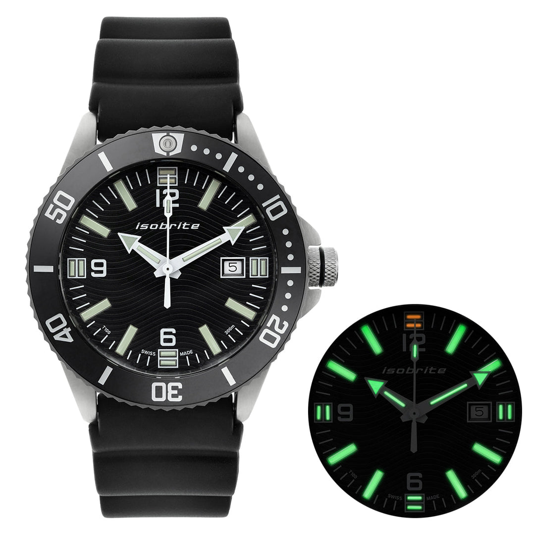 Naval Series T100 Tritium Markers Black Dial