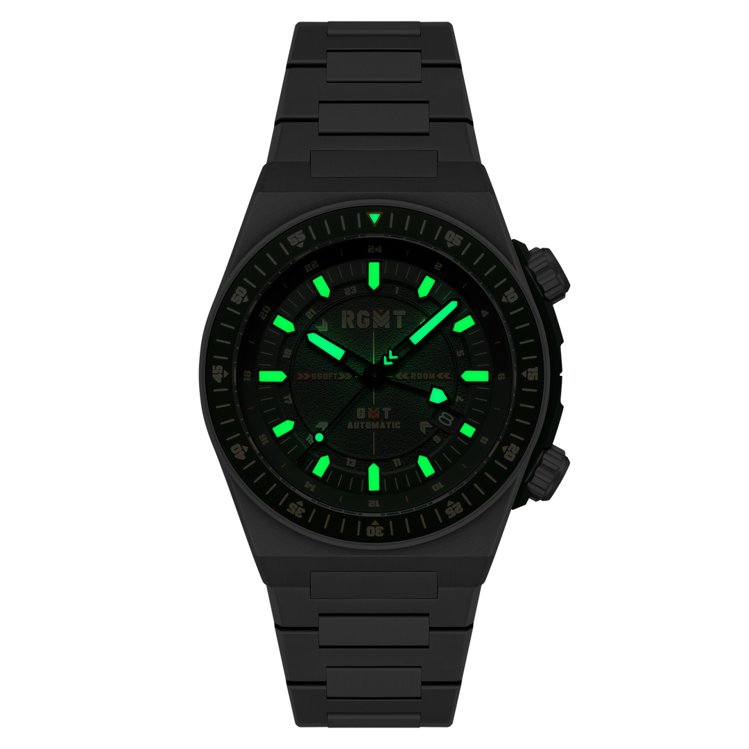 Marksman GMT Automatic Green / Stainless Steel | Green Dial