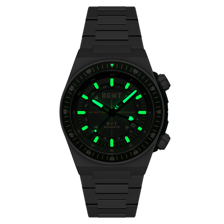 Marksman GMT Automatic Green / Stainless Steel | Green Dial
