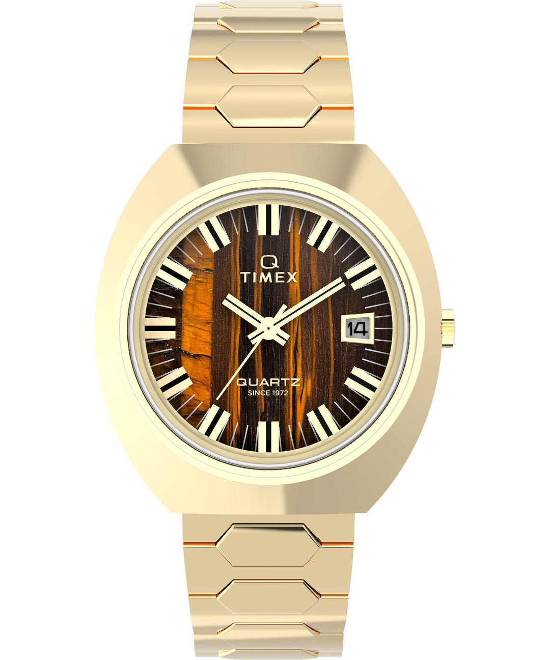 Q TIMEX Brown Dial