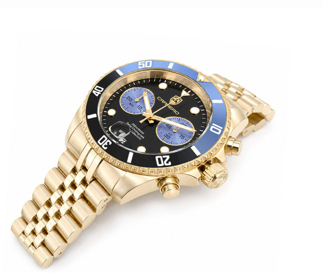 DeepMar Collection BLACK / LIGHT BLUE Black-Blue Dial