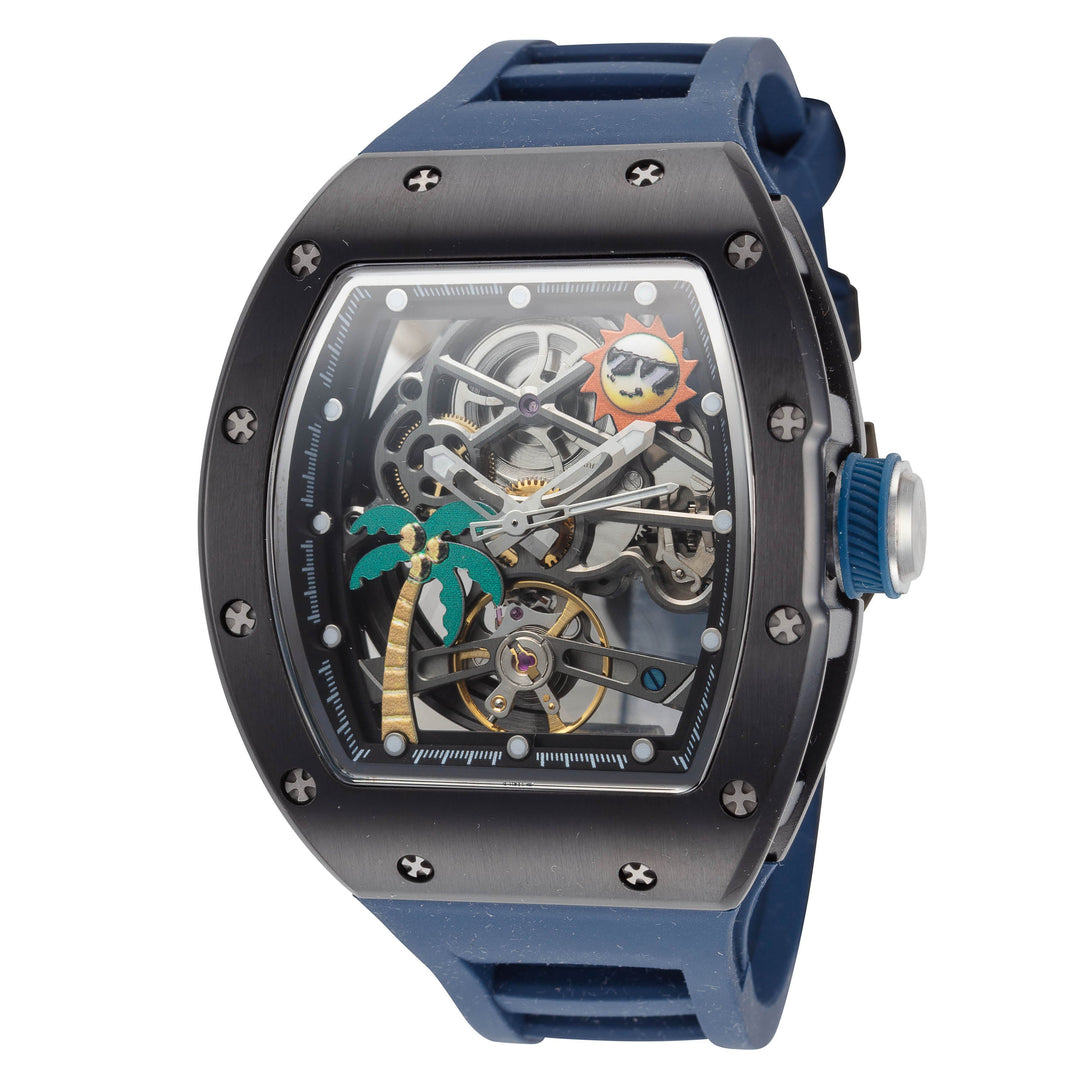 S1 Rally 42mm / Black / Blue | Black Dial