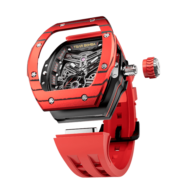 Atomic black/red | Black Dial