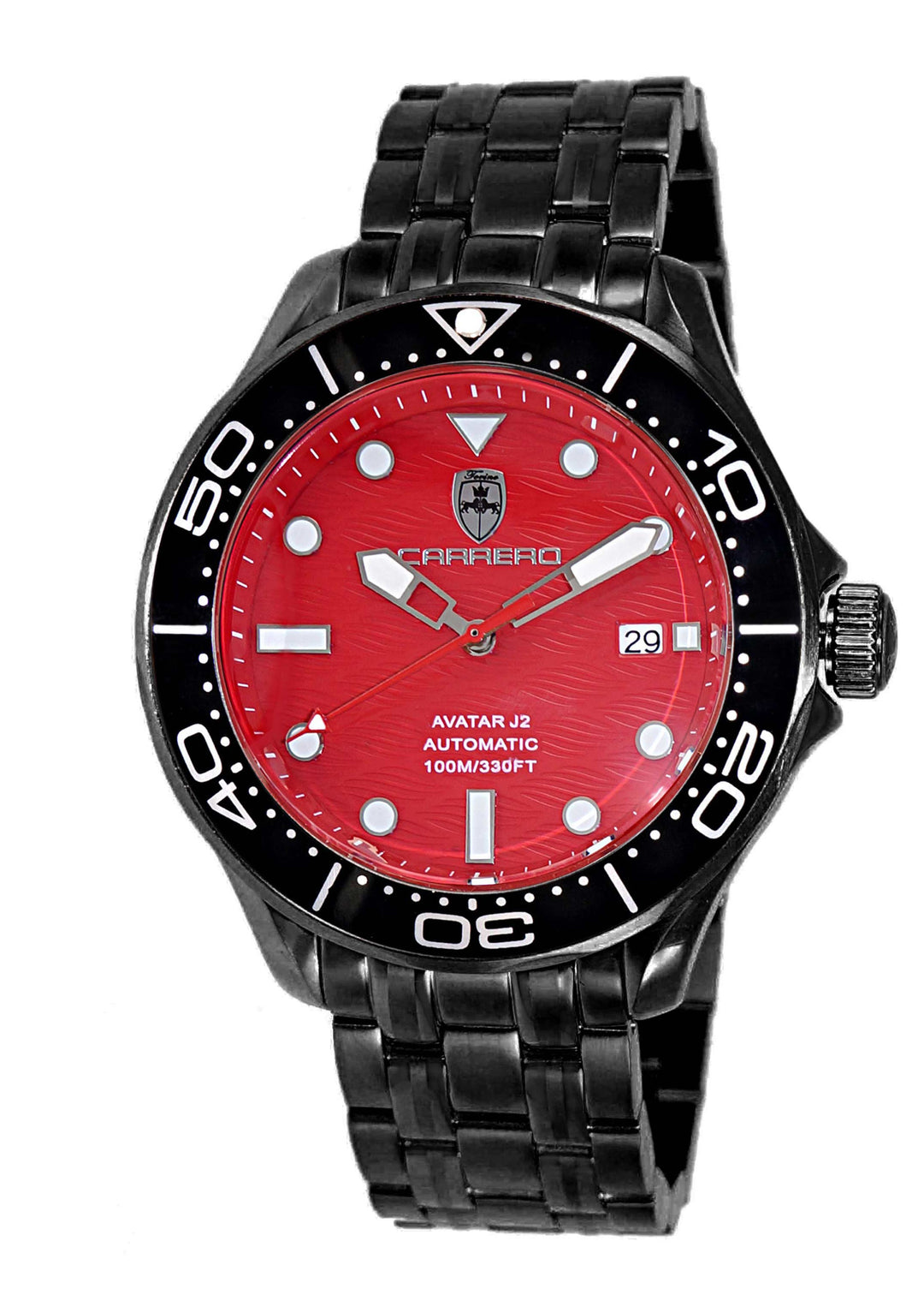 Avatar - J2 Black -IP tone/Black-Red | Red Dial