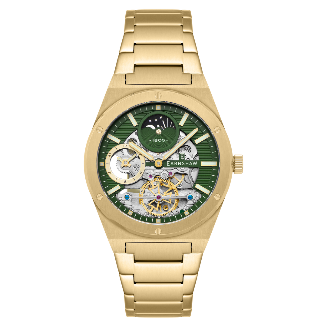 Drake Dual Time Automatic Green / Stainless Steel | Green Dial