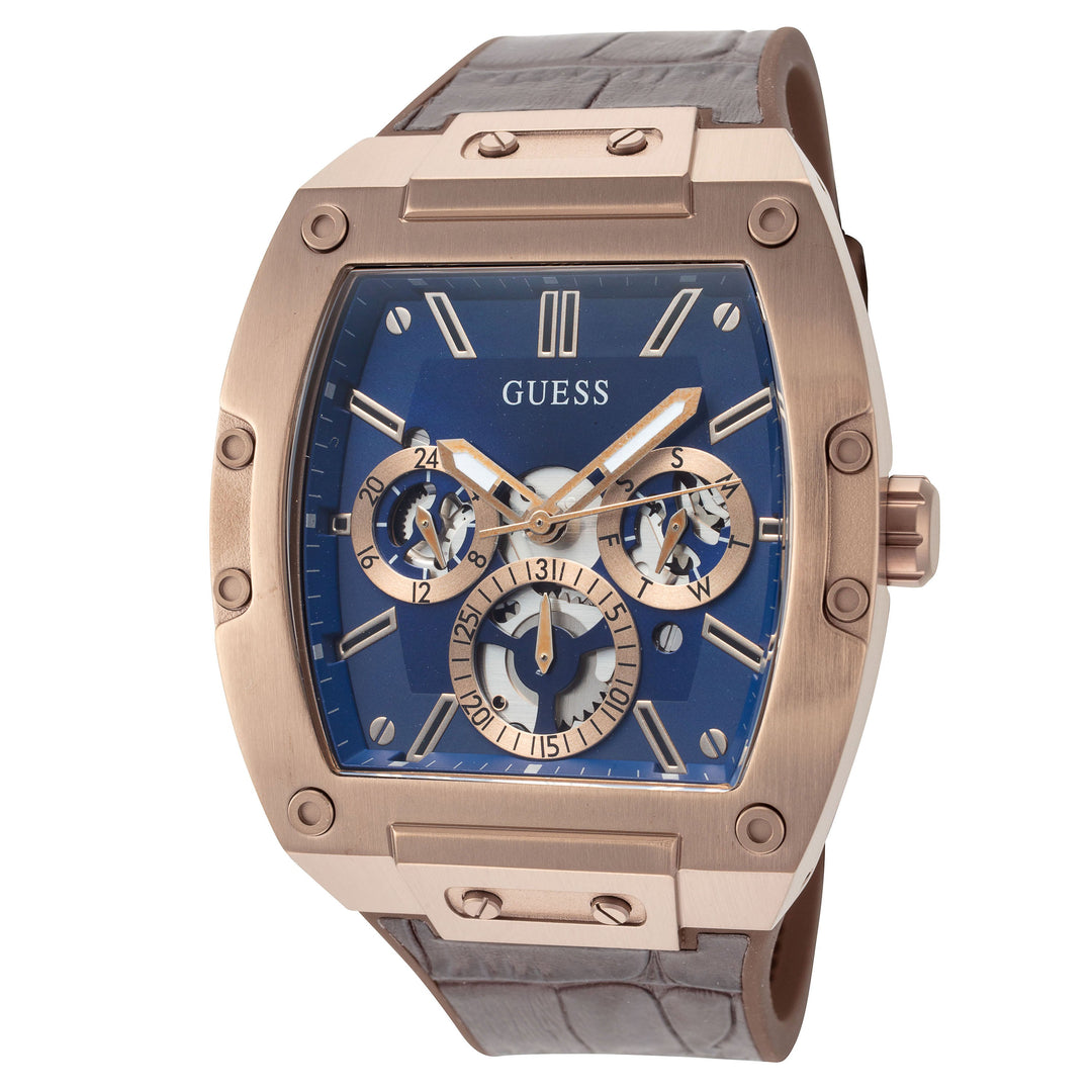 Phoenix 43mm / Blue / Brown | Blue Dial