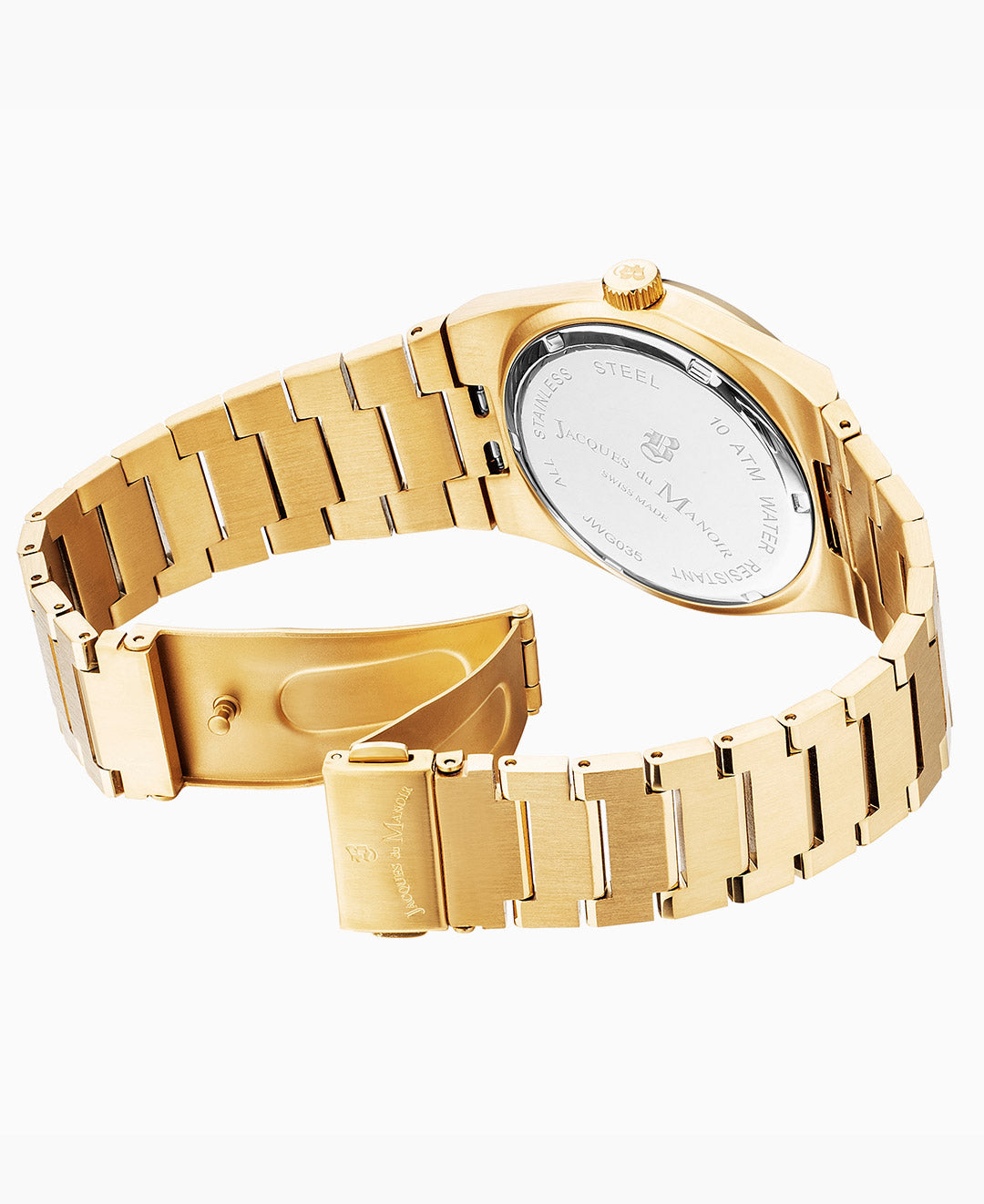 Horizon Gents Black dial, gold stainless steel bracelet Black Dial