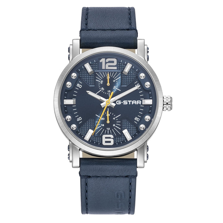 Rovic Blue Dial / Blue Leather Strap Blue Dial