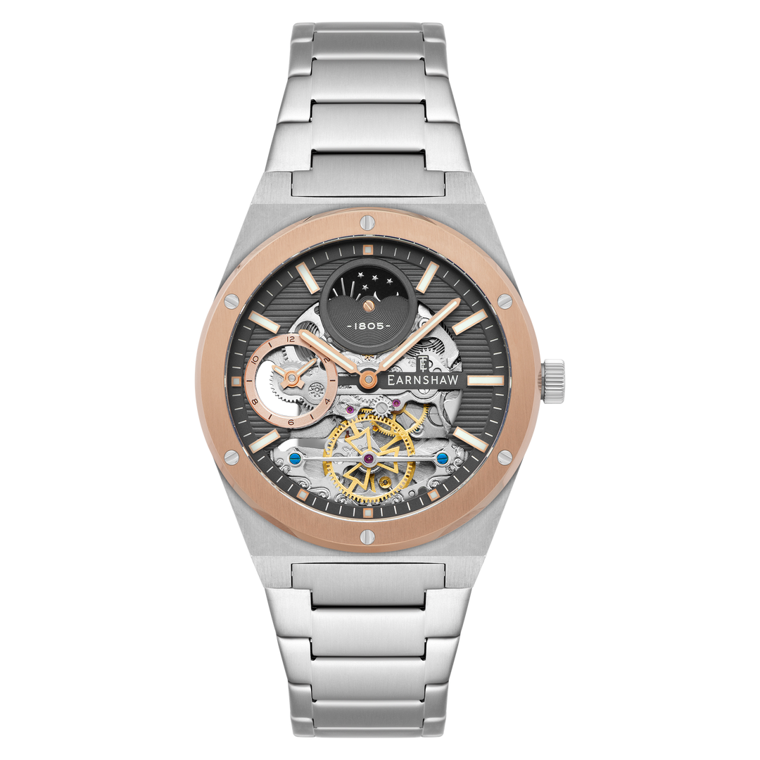 Drake Dual Time Automatic Grey / Stainless Steel | Grey Dial