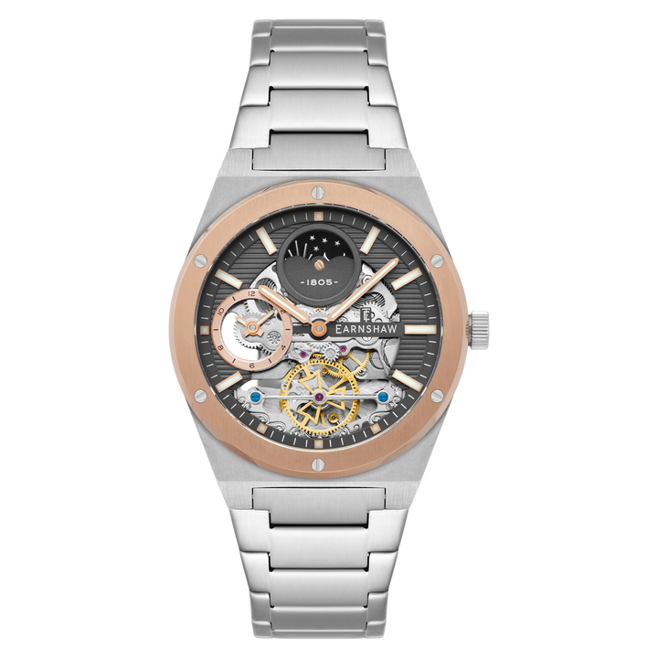 Drake Dual Time Automatic Grey / Stainless Steel | Grey Dial