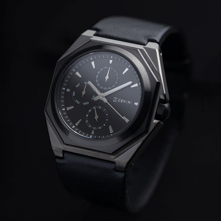 Lux Leather Black Black Sunray
