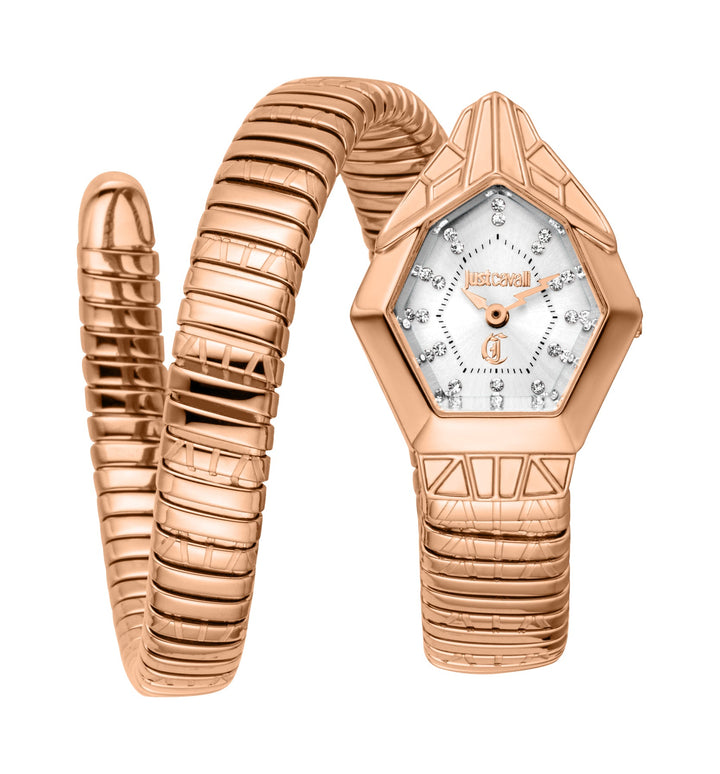 Gemma 23mm / Silver / Rose Gold | Silver Dial