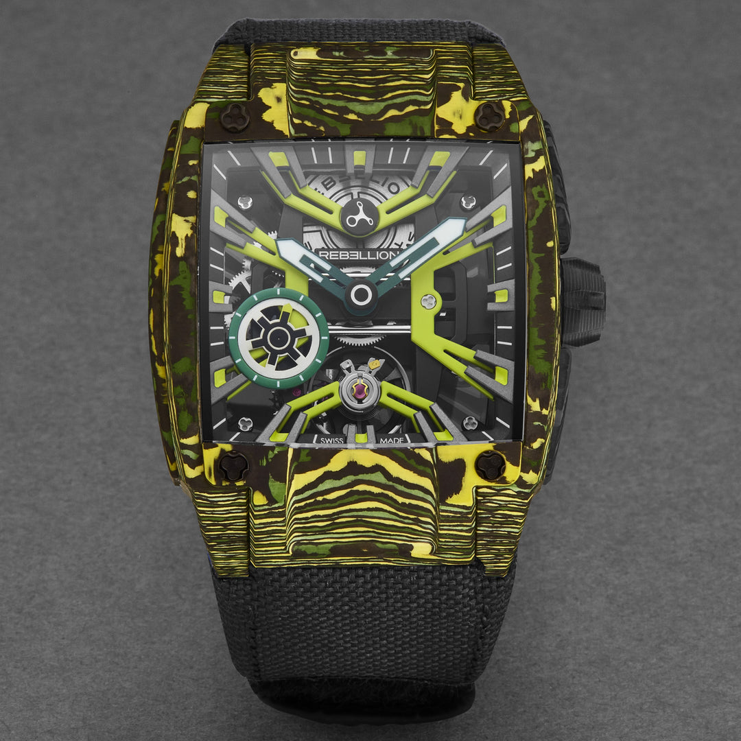 Re-Volt RBREV3H.CA.TXS / Yellow Skeletonized | Yellow Skeletonized Dial