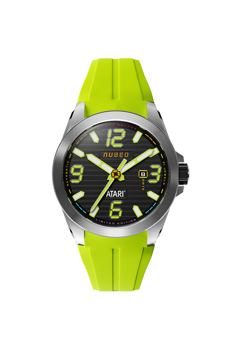 Torrent Automatic Atari Rainbow Limited Edition Black / Green Rubber Black Dial