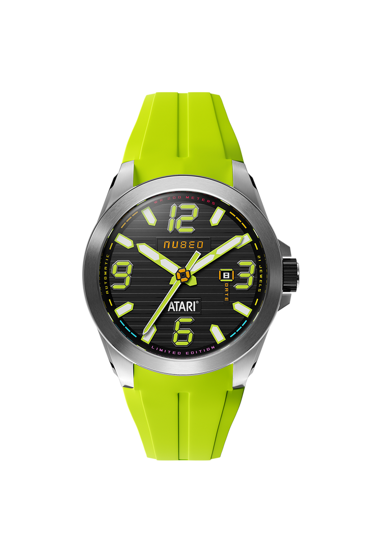 Torrent Automatic Atari Rainbow Limited Edition Black / Green Rubber Black Dial