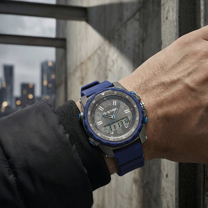 Ops01 Ana-Digi Gray Dial / Blue Silicone Strap Gray Dial