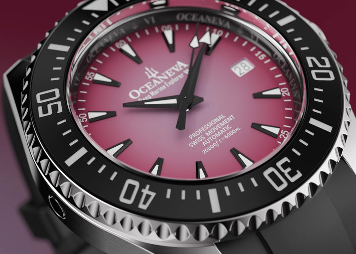 Oceaneva Deep Marine Explorer VI 6000M - Purple Titanium Automatic 6000m/PurpleB